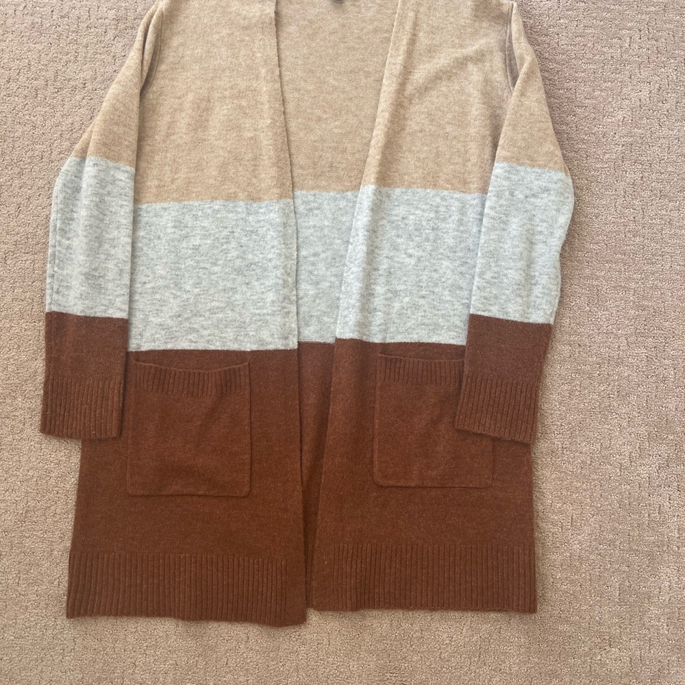 a new day Colorblock Open Front Cardigan